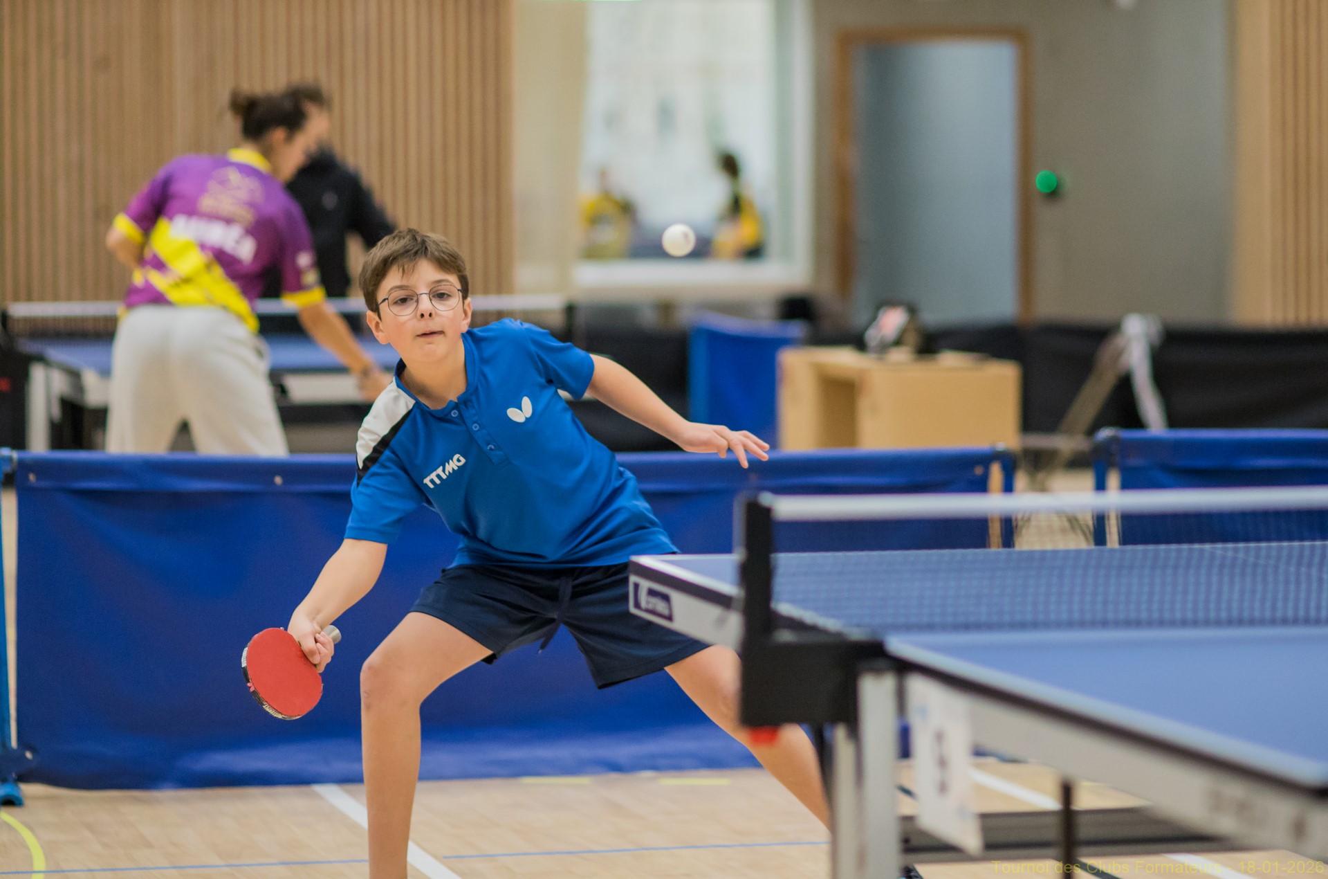 Jeune joueur du TTTMG en compétition