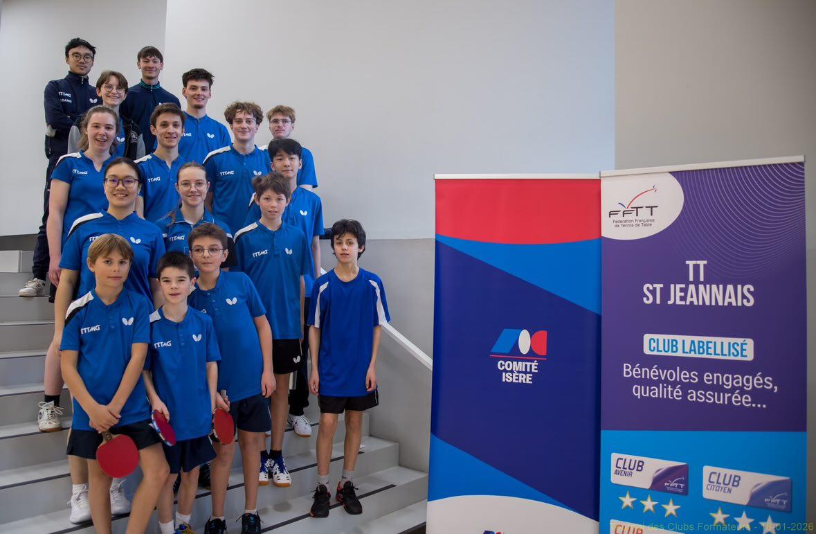 Groupe de jeunes joueurs du TTTMG