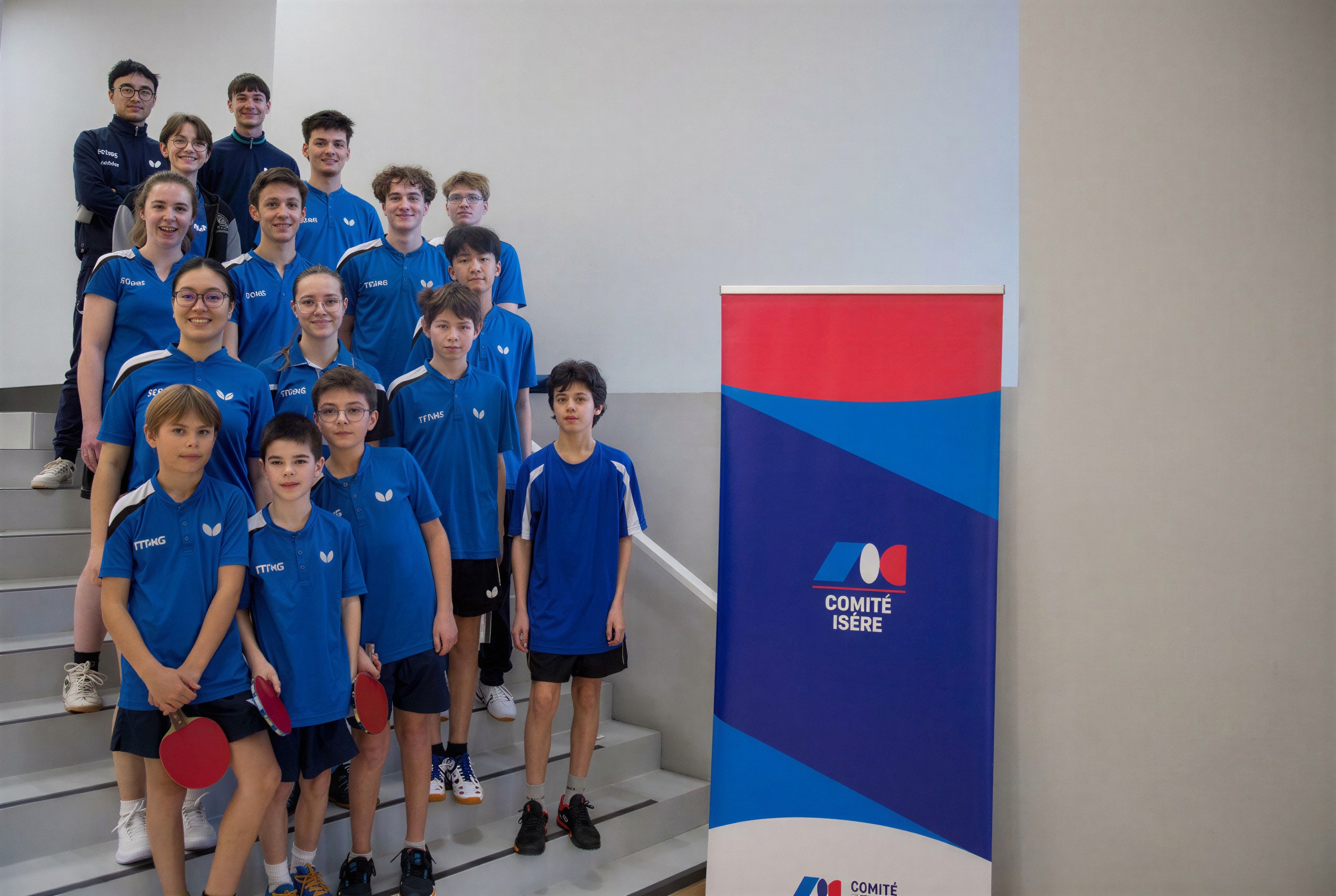 Groupe de jeunes joueurs du TTTMG